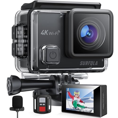 Action cam Surfola 4K subacquea 40M con WiFi EIS