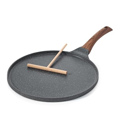 Padella per crêpes SENSARTE 30 cm con stendi crêpes