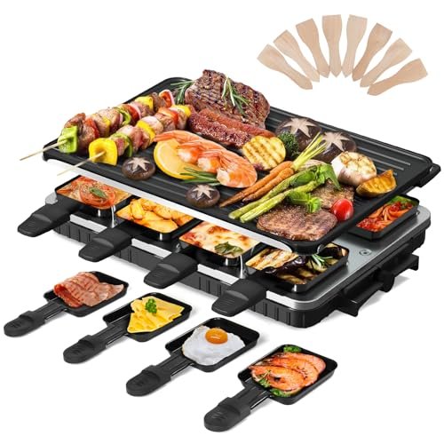 Raclette HengBO 2 in 1 griglia da tavolo 1300 W