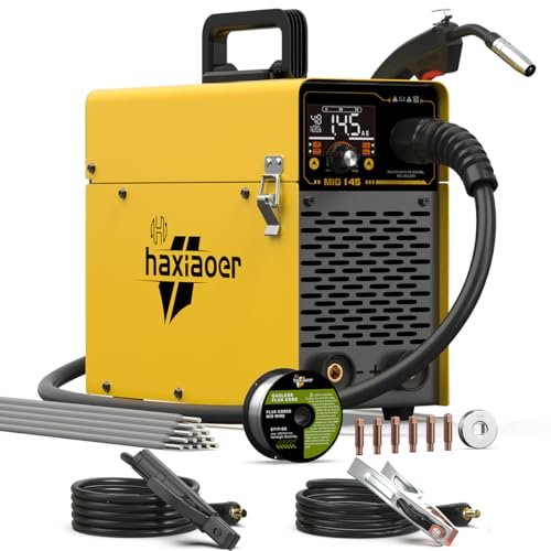 Saldatrice HAXIAOER 145A a filo continuo no gas 3 in 1