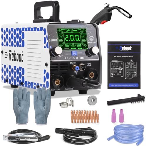 Saldatrice Reboot MIG 5 in 1 200A sinergica con e senza gas