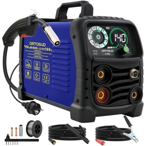 Saldatrice a filo continuo senza gas ORTOSUD 140A 3 in 1 MIG ARC TIG