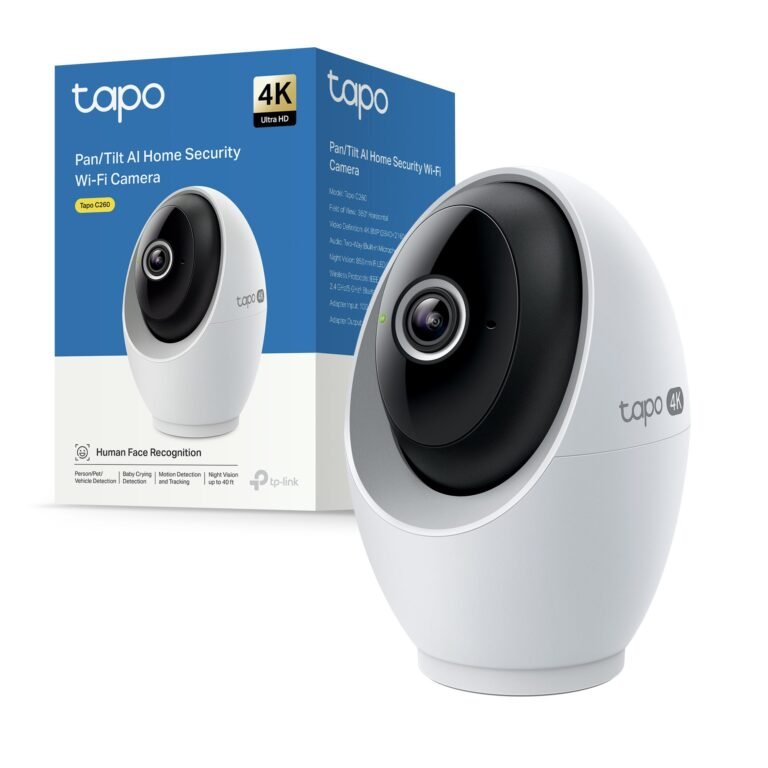 Tapo C260 telecamera Wi-Fi da interno 4K 8MP con visuale 360 gradi