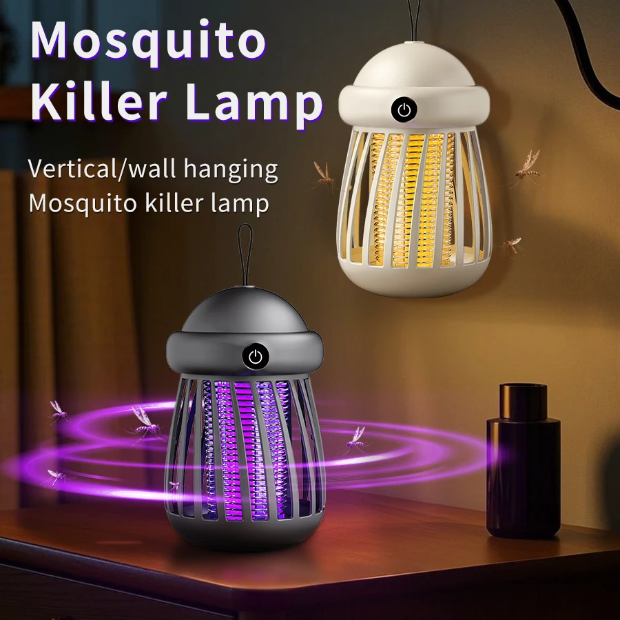 Lampada Elettrica Anti-Zanzare USB, Trappola per Insetti, Repellente per Camera da Letto, Campeggio all'Aperto, Luce Notturna Anti-Zanzare