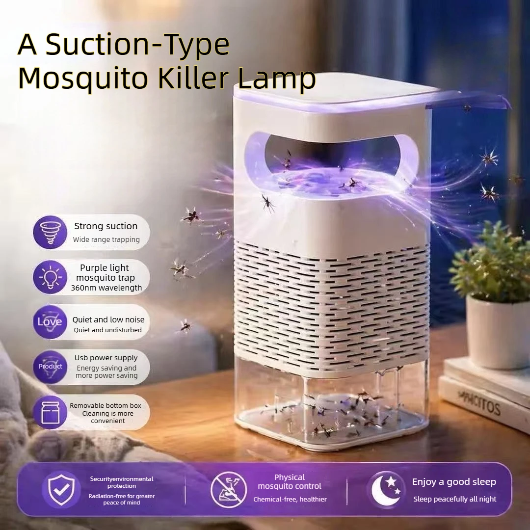 Nuova Lampada Anti-Zanzare USB, Repellente Elettronico per Insetti con Luce LED, Trappola per Zanzare per Casa, Ufficio e Camera da Letto