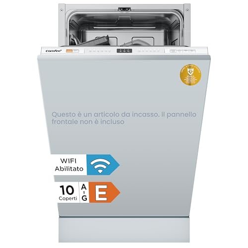 COMFEE lavastoviglie incasso 45 cm 10 coperti wifi