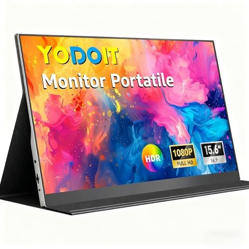 Yodoit monitor portatile 15.6 IPS FHD