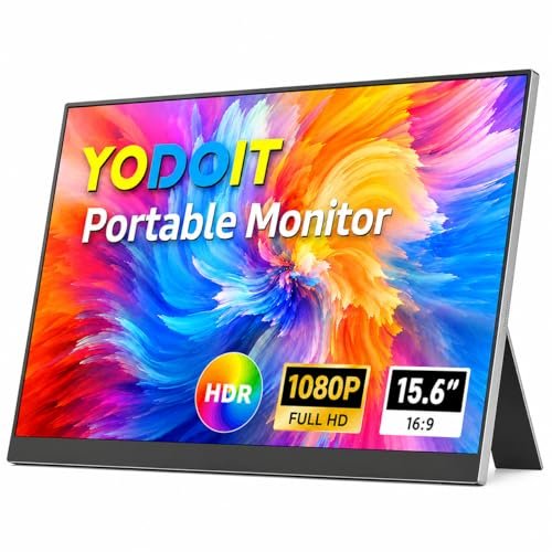 Yodoit monitor portatile con supporto integrato