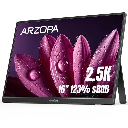ARZOPA monitor portatile 16 pollici 2.5K