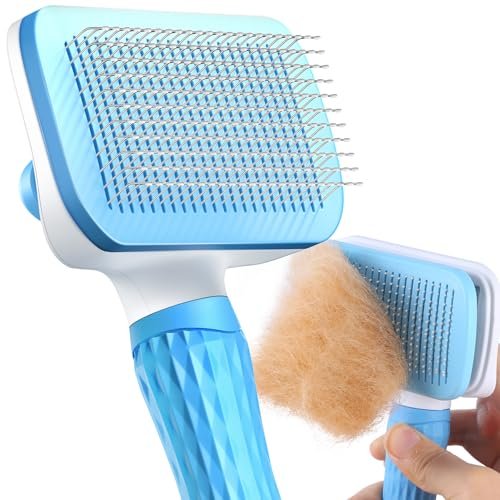 ACE2ACE Spazzola Autopulente per Gatti e Cani per Pelo Lungo