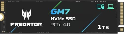 Acer SSD Predator GM7 da 1TB, M.2 2280 PCIe Gen4 x4 NVMe 2.0