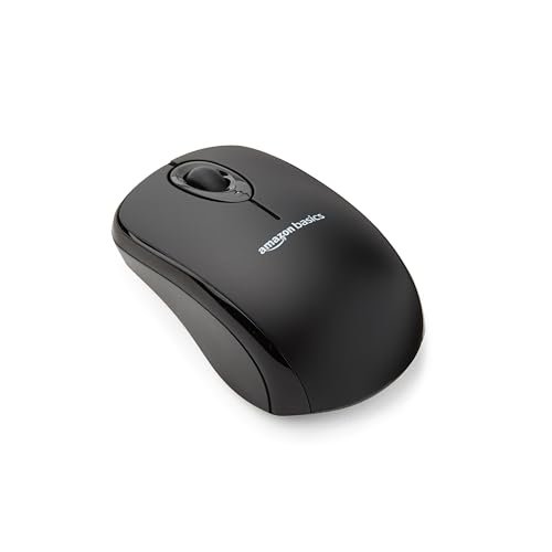 Amazon Basics Mouse senza fili per computer, con microricevi