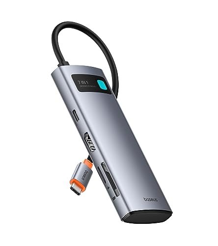 Baseus Hub USB C 7 in 1 Adattatore con HDMI 4K@60Hz, PD 100W