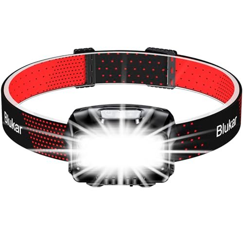 Blukar Torcia Frontale LED, 2000LM Lampada Frontale Ricarica