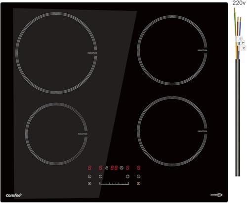 COMFEE' Piano Cottura a Induzione 7200W, 4 Zone, Vetrocerami