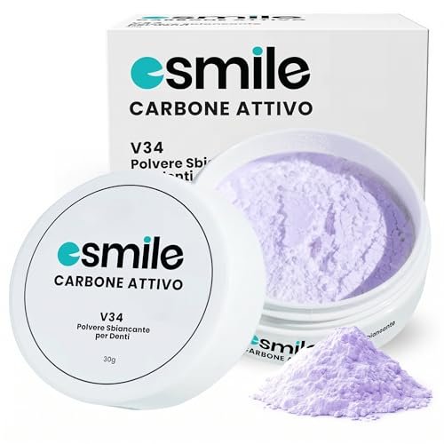 esmile Polvere Sbiancante Denti Immediato - Carbone Attivo N