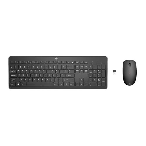 HP 230 Combo Tastiera e Mouse Wireless con Dongle USB-A a 2,
