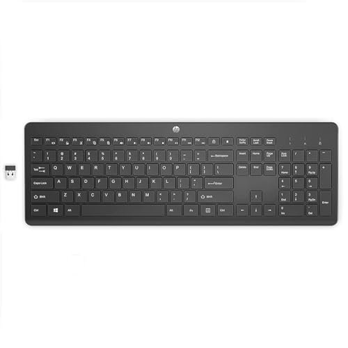 HP 230 Tastiera Wireless, Connessione con Dongle USB-A a 2,4