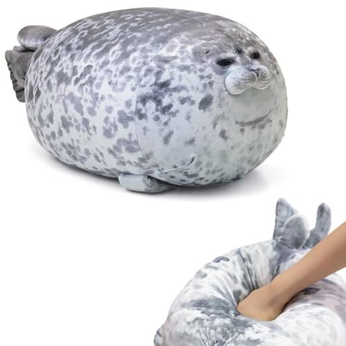KIRZAX Foca Peluche Cuscino da Abbracciare, 30cm Carino Pelu
