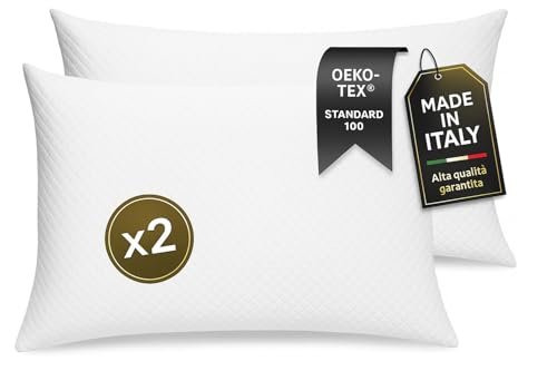 Leonardo-Cuscini Letto Coppia di Guanciali 40x70 Standard Ma