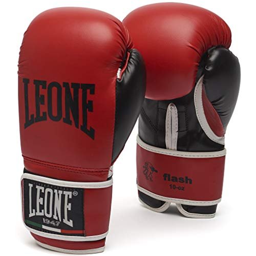 LEONE 1947, Flash Guantoni da Boxe, Unisex – Adulto, Rosso