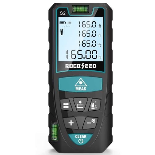 Metro laser 50M,RockSeed Distanziometro Laser Digitale con 2