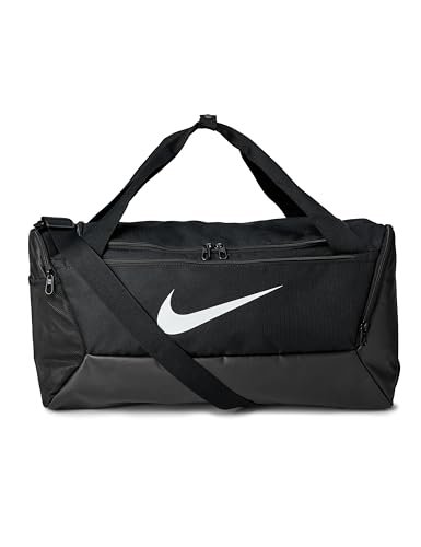 Nike Brasilia Borsa Sportiva Unisex Adulto, Nero/Bianco, S/4