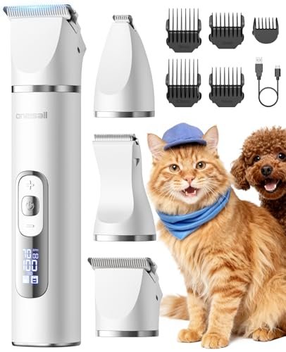 oneisall Tosatrice 3 in 1 per cani e gatti, silenziosa per c