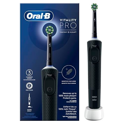 Oral-B Spazzolino Elettrico Ricaricabile Vitality Pro Nero,