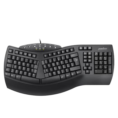 Perixx PERIBOARD-512 Tastiera Split Ergonomica Cablata USB, 