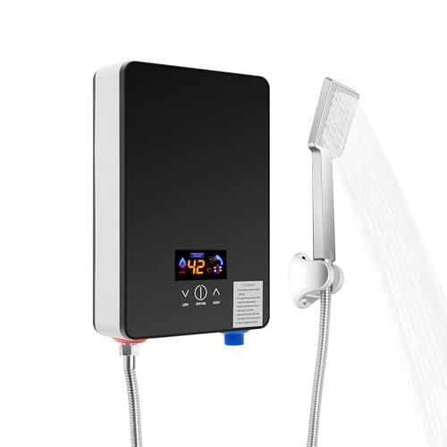 Scaldacqua elettrico compatto con soffione doccia, 6500 W, s