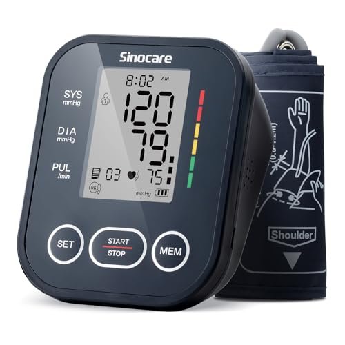 Sinocare Misuratore di Pressione da Braccio (22-42cm) con In