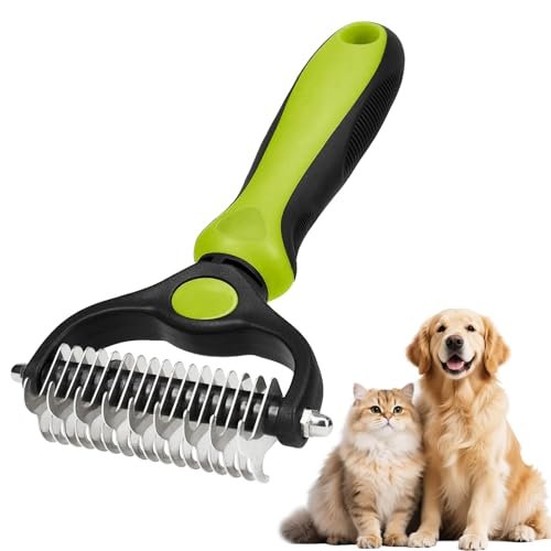 Soodyoow Spazzola per Cani e Gatti, Pettine Doppia Faccia 17