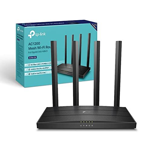 TP-Link Archer C6 Gigabit Router Wi-Fi, Dual Band AC1200Mbps