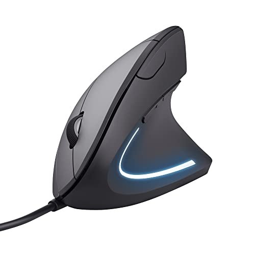 Trust Verto Mouse Verticale Cablato, Mouse Ergonomico con Fi