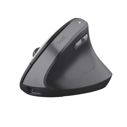 Trust Yuno Mouse Ergonomico Senza Filo, Mouse Verticale Rica