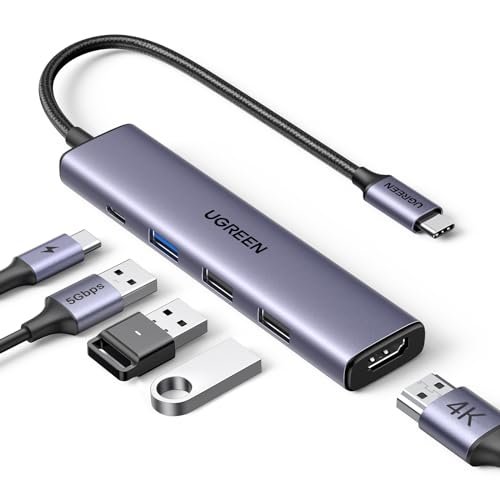 UGREEN Revodok 105 Hub USB C 5 in 1 Adattatore da USB-C a HD
