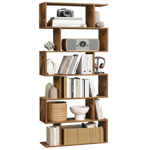 VASAGLE CUSTOS Collezione - Scaffale a 6 Ripiani, Libreria,