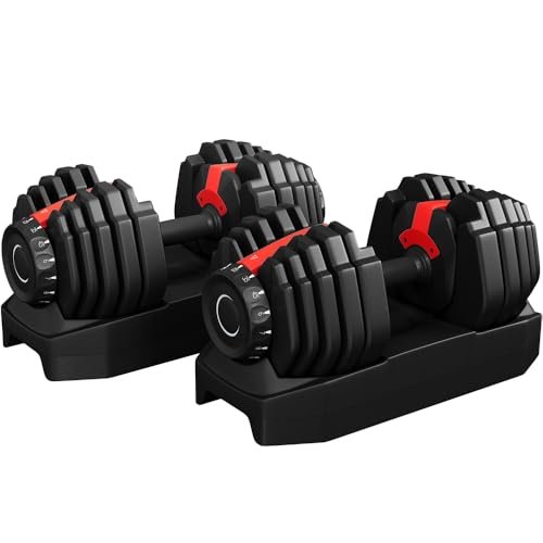 Yaheetech Manubri Regolabili 2,5-24kg 15-in-1 Acciaio con Ba