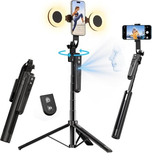 yAyusi Automatico Volto Rilevamento Treppiede con Luce, Senz