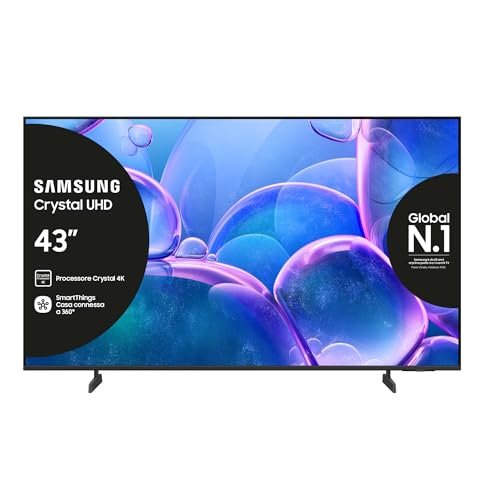 Samsung Crystal UHD 4K Smart TV 43 pollici UE43U7000